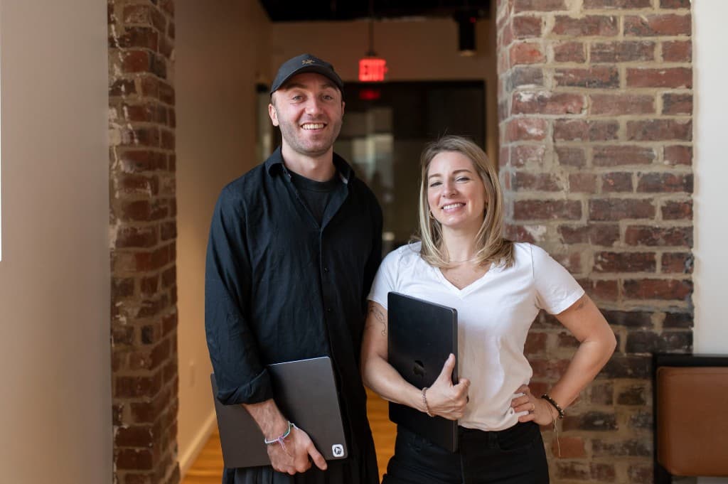 Nicole Patten and Harry Roper, co-founders of Sprint to AI